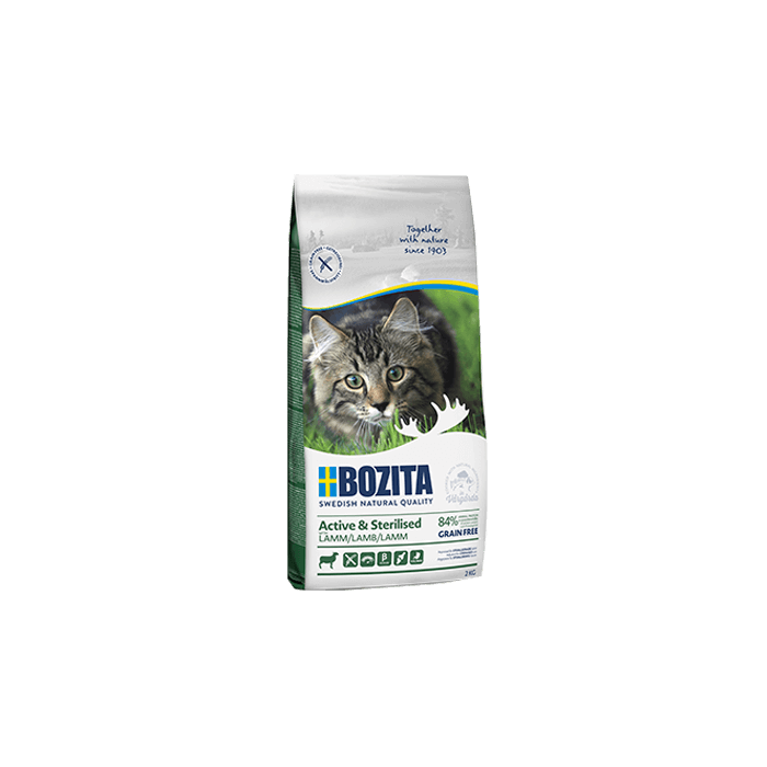 BOZITA Feline Function ACTIVE+STERILISED Lamm, getreidefrei