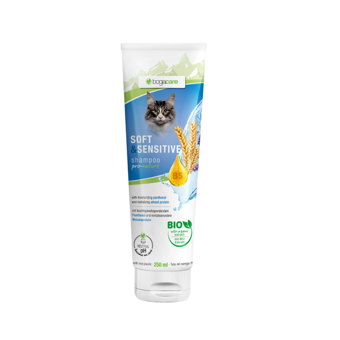 bogacare Shampoo Soft + Sensitive, 250ml | Für Katze