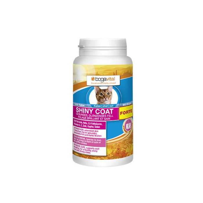 PV Bogavital Shiny Coat Forte, 84g | Ergänzungsfuttermittel für Katzen