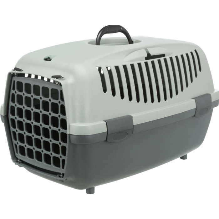 Trixie Be Eco Transportbox Capri, anthrazit/grau-grün | Für Hunde und Katzen