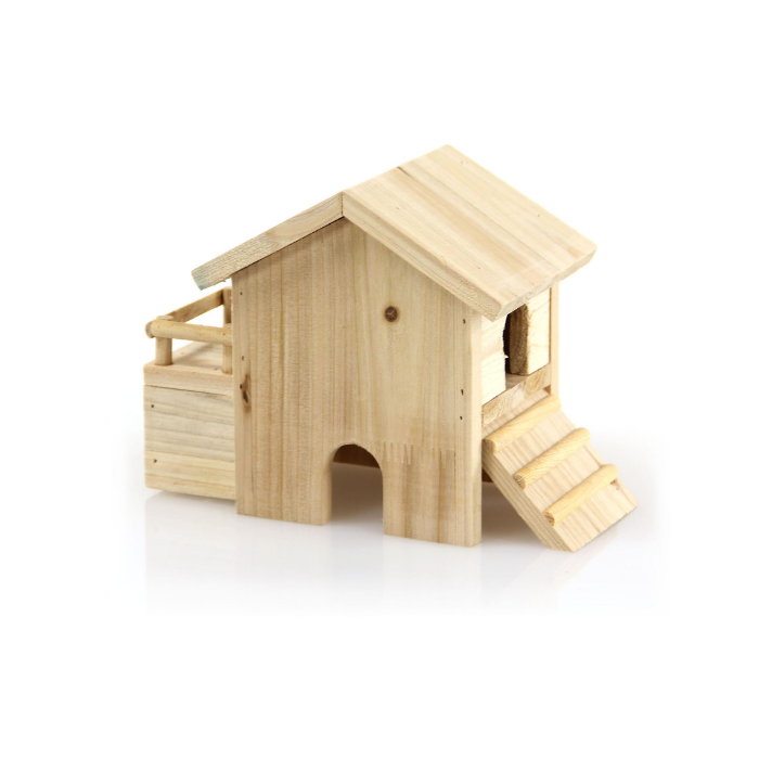 DE SP Hamster Holzhaus, gross - 26x14x18.5cm