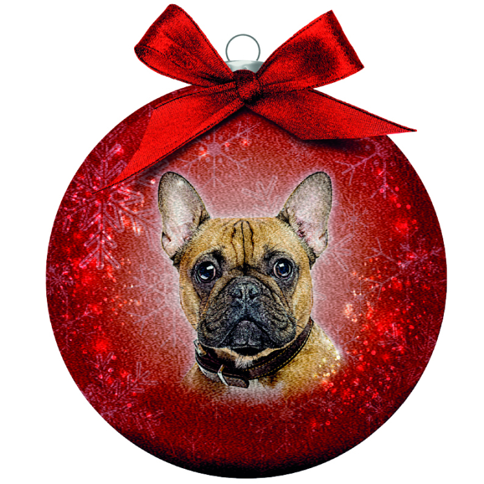 Plentygifts Weihnachtskugel Franz. Bulldogge