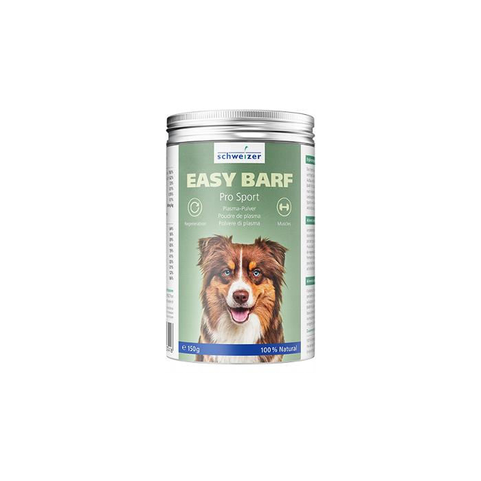 Schweizer Easy Barf Pro Sport Plasma Pulver, 4x150g | Ergänzungsfutter für Hunde