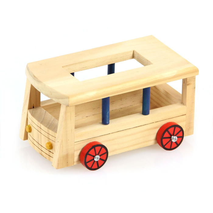 Copacabana Holzbus - 16x9.7x8.5cm | Für Nager