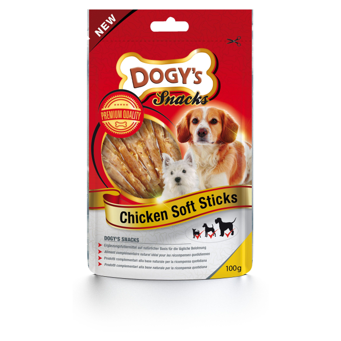 Dogy's Chicken Soft Sticks - L=8-9cm, 150g