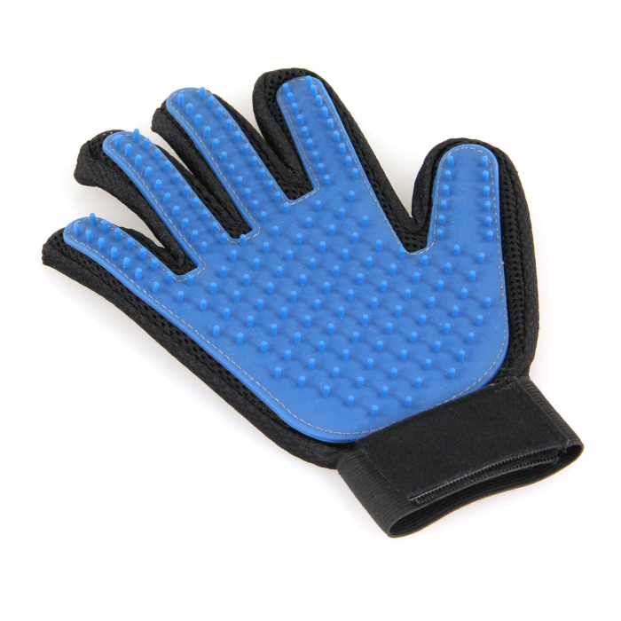 swisspet Care Pflegehandschuh PF1, blau - L=24x17cm