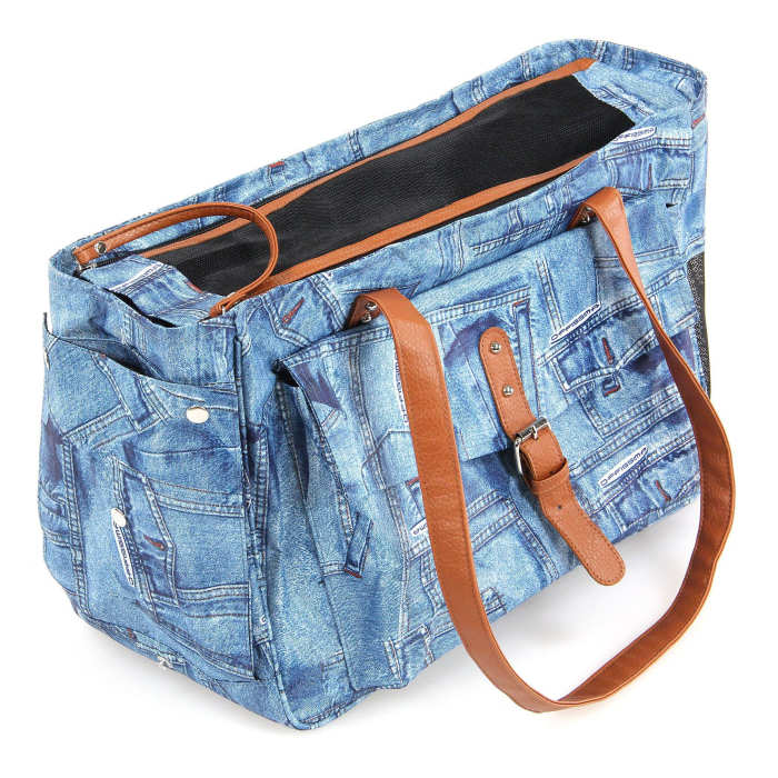 swisspet Hund- & Katzen-Tragtasche Jeans