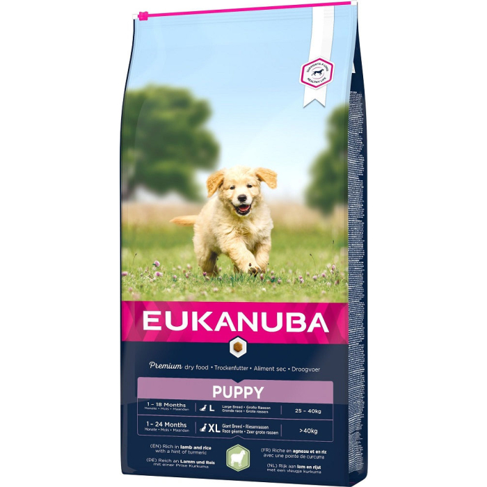 DE Eukanuba Puppy, Lamm + Reis, Large/Giant