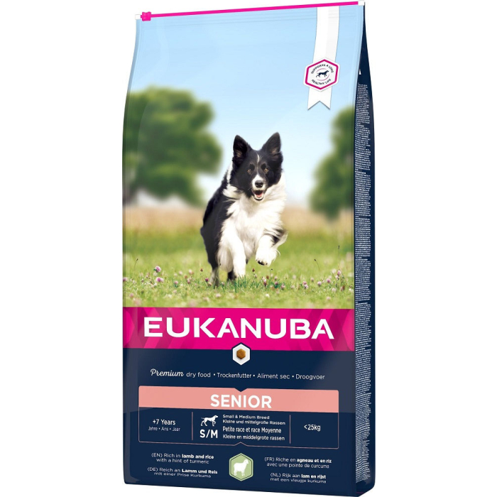 DE Eukanuba Senior+7, Lamm + Reis, S/M, L/XL