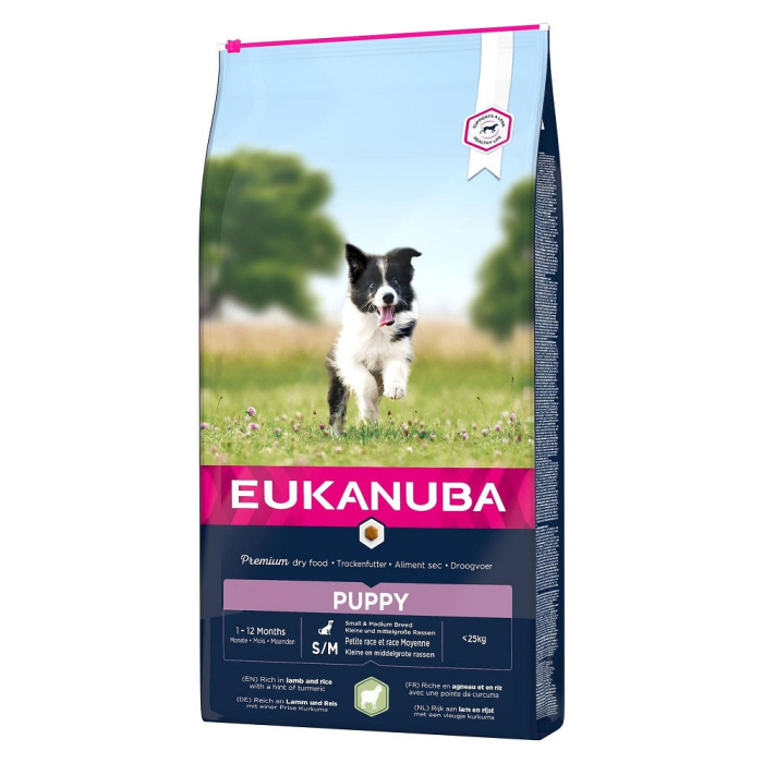 DE Eukanuba Puppy, Lamm + Reis, Small/Medium