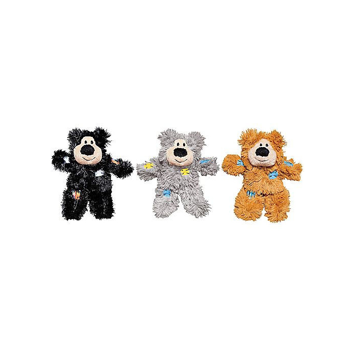 DE Kong Cat Softies Patchwork Bear | Katzenspielzeug