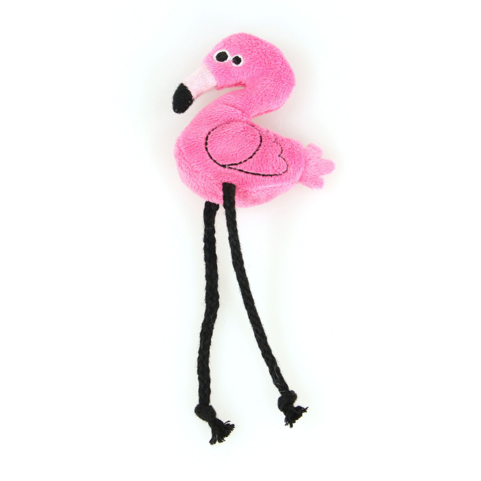 swisspet Katzenspielzeug Plüsch-Flamingo mit Catnip, pink