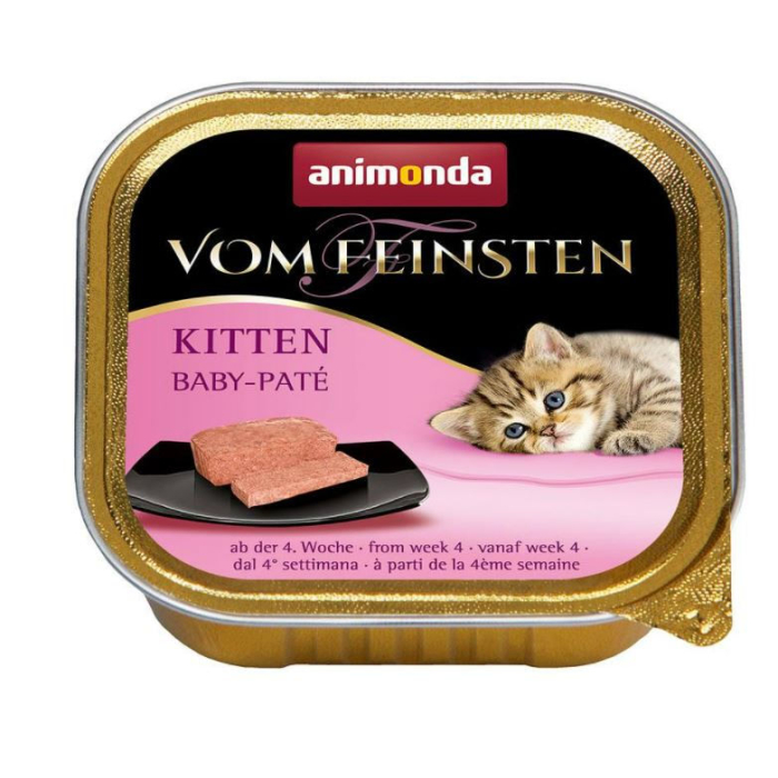 DE Animonda Vom Feinsten Baby Paté ab der 4. Woche - 32x100g | Nassfutter für Katzen