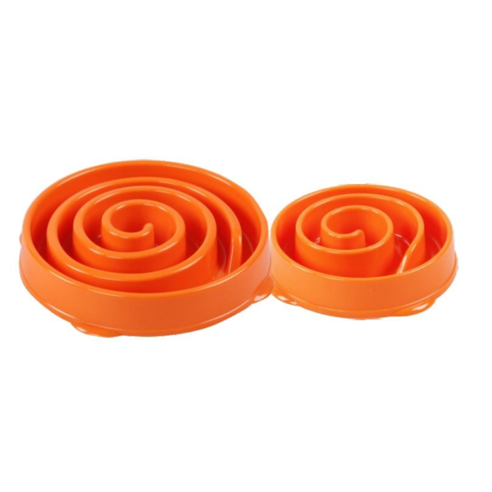 Pawise "Swirl" Anti-Schling Napf, orange 