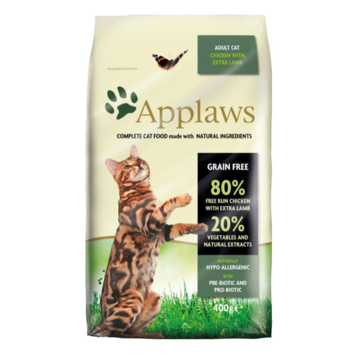 DE Applaws Adult, Huhn + Lamm | Trockenfutter für Katzen