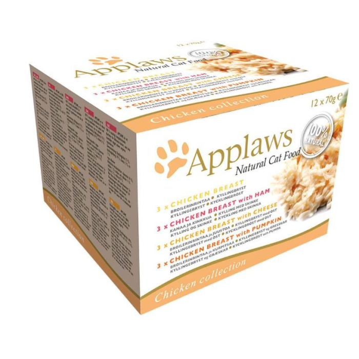 DE Applaws Huhn, Dose, 4 Sorten - 12x70g | Mix-Pack