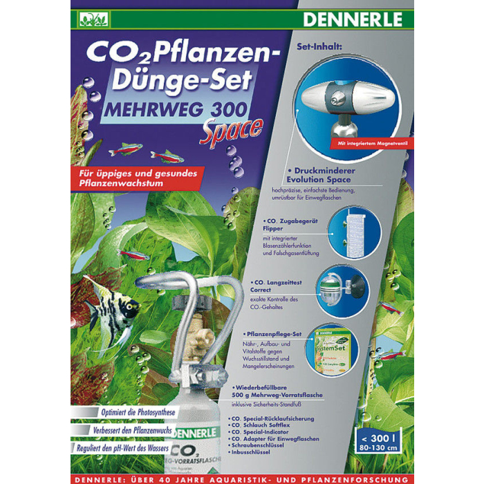 DE Dennerle CO2 Pflanzen-Dünge-Set MEHRWEG 300 Space