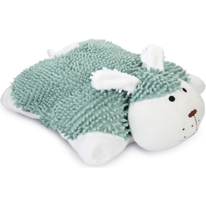 JS Beeztees Kuschelkissen Snuggy, grün/weiss - 40x40x16cm | Für Welpen