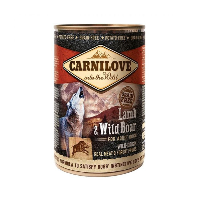 Carnilove Canine Adult Lamm + Wildschwein - 6 x 400 g | Hunde-Nassfutter