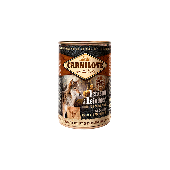 Carnilove Canine Adult Hirsch + Rentier - 6 x 400 g | Hunde-Nassfutter