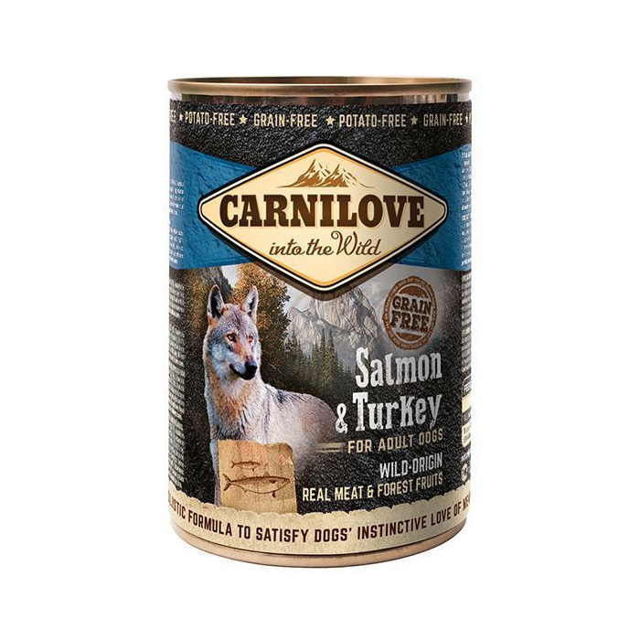 Carnilove Canine Adult Lachs + Truthahn - 6 x 400 g | Hunde-Nassfutter