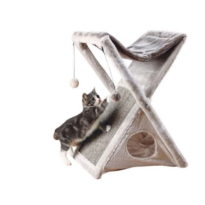 Pawise 3-in-1 Cat Tower Kratzbaum, 51x36x62cm