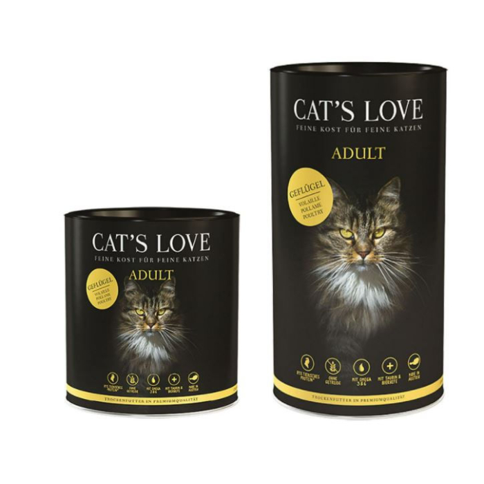 DE Cat‘s Love Adult Geflügel | Katzen-Trockenfutter