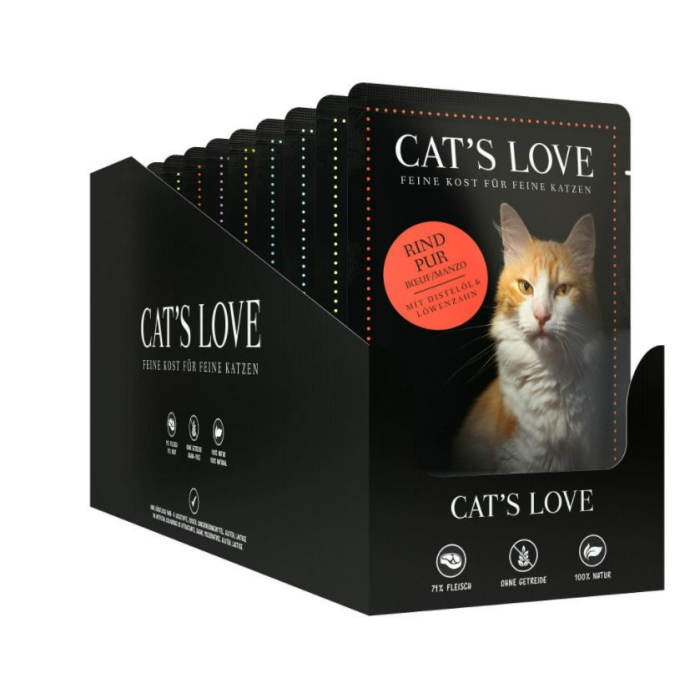 DE Cat‘s Love Multipack-Mix, 12x85g | Katzen-Nassfutter