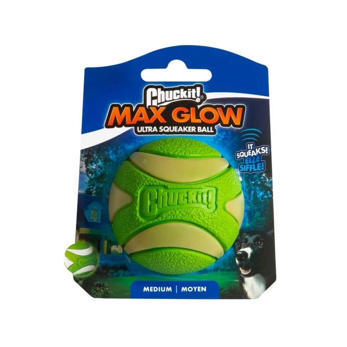 HO Chuckit Max Glow Ultra Squeaker| Hundeball