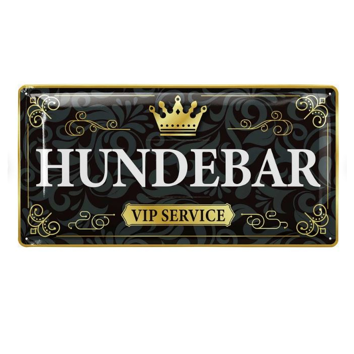 Dekoschild "Hundebar - VIP Service" - 34x17cm