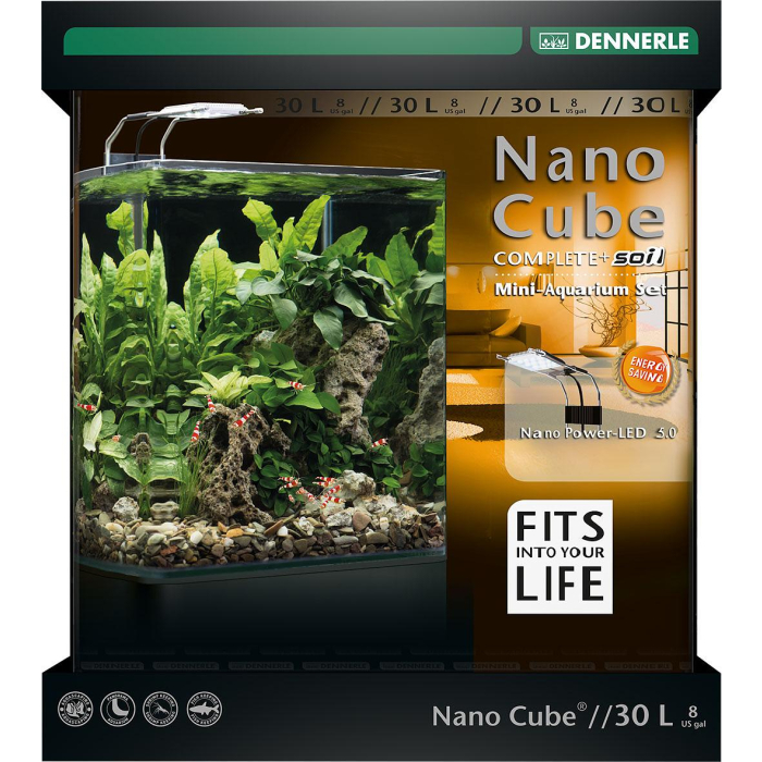 Dennerle Nano Cube Complete+ LED 30L, 30x30x35cm 