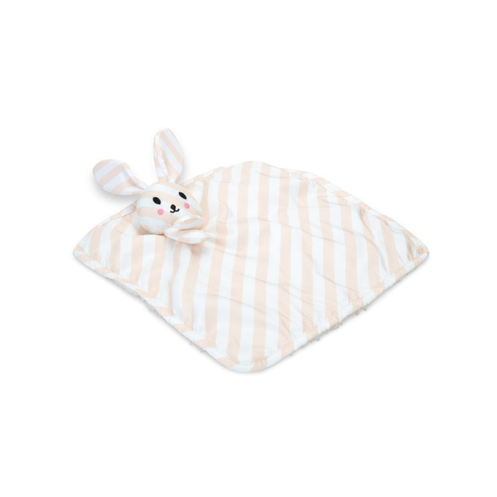 JS Beeztees Kuscheltuch Dimpie, weiss/pink - 31x31x6.5cm | Für Welpen