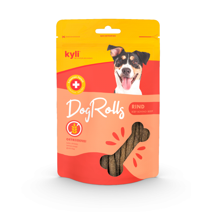 kyli DogRolls Rind, getreidefrei - 150 g | Hundesnack