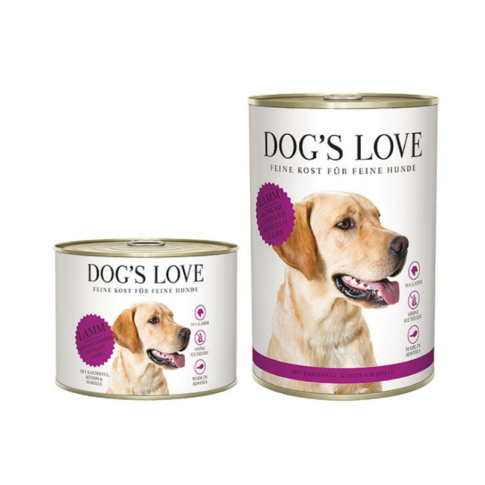 DE ‌Dog‘s Love Classic Adult Lamm, Kartoffel, Kürbis + Aprikosen | Hunde-Nassfutter