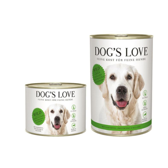 DE Dog‘s Love Classic Adult Wild, Kartoffel, Zwetschgen + Sellerie | Hunde-Nassfutter