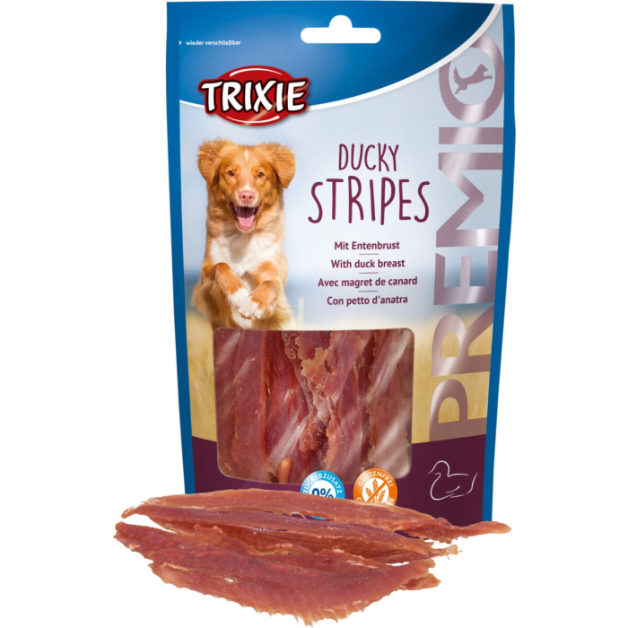 Trixie PREMIO Ducky Stripes - 100 g | glutenfreier Snack