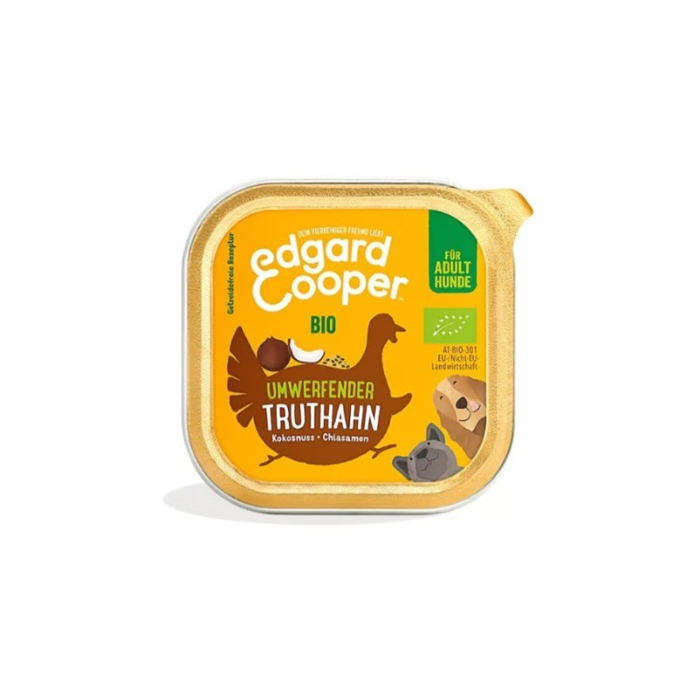 PV Edgard & Cooper Canine ADULT BIO Truthahn mit Kokosnuss - 17x100g