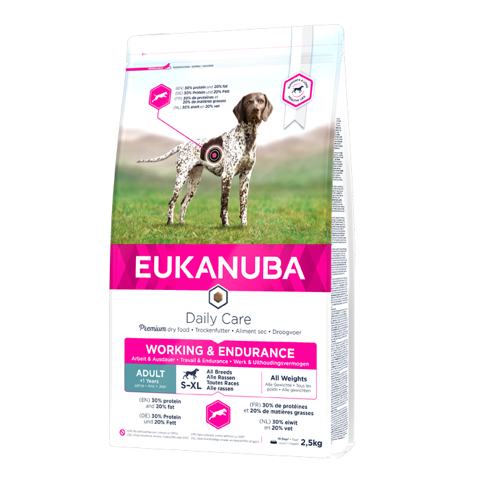 DE Eukanuba Premium Working + Endurance - 15kg