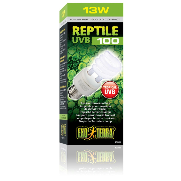 DE ExoTerra Reptile UVB 100 Kompakt Energiesparlampe