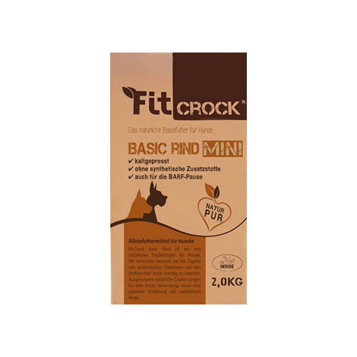 cdVet Fit-Crock Basic Rind MINI | Hundefutter