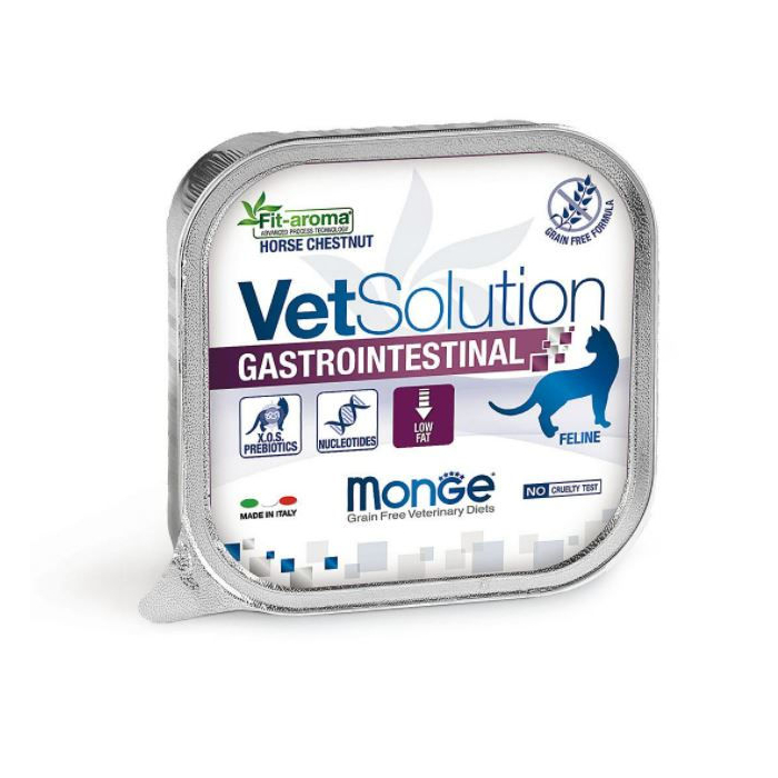 DE Monge Vet Solution Feline, Gastrointestinal - 24 x 100g | Katzen-Nassfutter