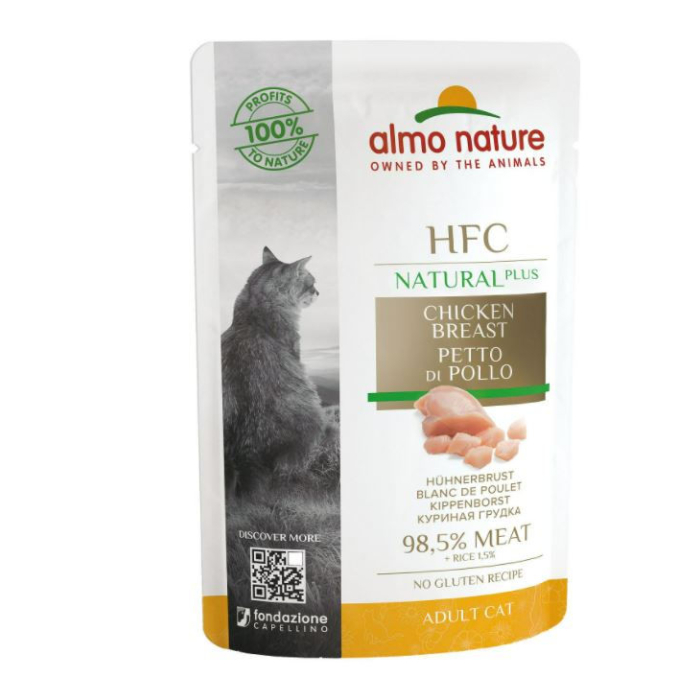 DE Almo HFC Natural Plus Adult, im Beutel - 24x55g | diverse Sorten