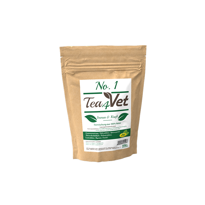 cdVet Tea4Vet No.1-Immun + Kraft, 120g | ‌Ergänzungsfuttermittel für Hunde