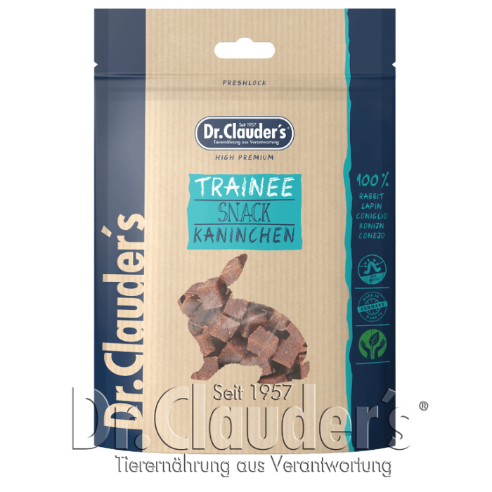 JS Dr.Clauder's Trainee Snack Kaninchen - 80g | Snack für Hunde