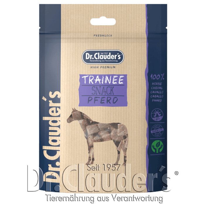 JS Dr.Clauder's Trainee Snack Pferd - 80g | Snack für Hunde