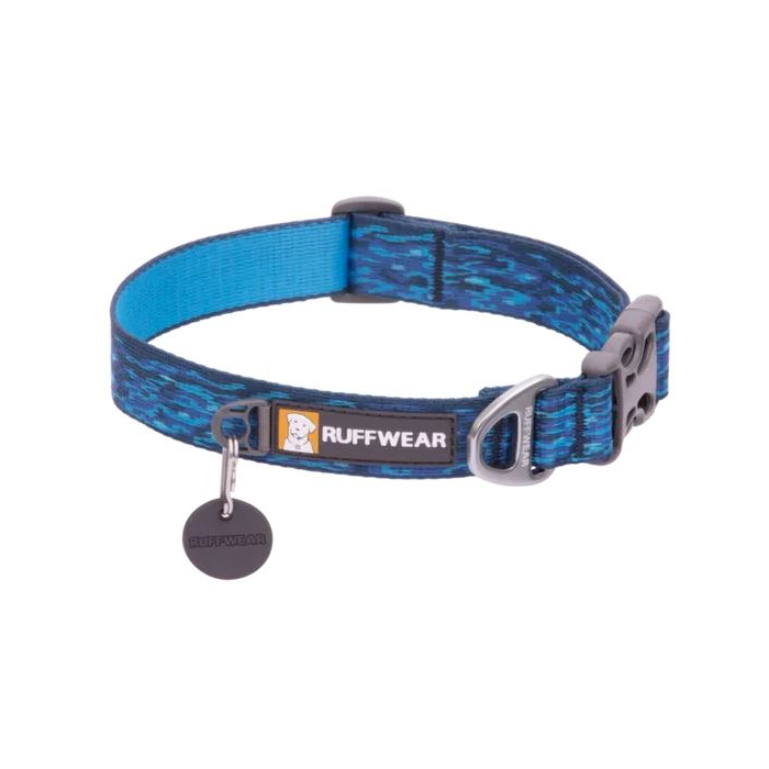 JS Ruffwear Flat Out "Oceanic Distortion" Hundehalsband | 3 verschiedene Grössen