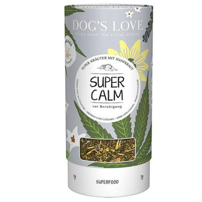 DE Dog‘s Love Super-Calm, Kräuter zur Beruhigung, 70g | Ergänzungsfuttermittel