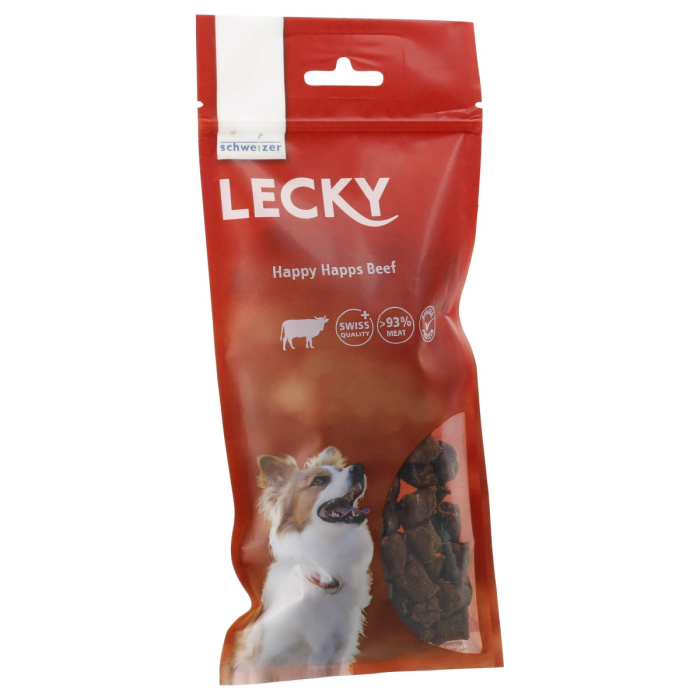 LECKY Happy Happs Beef - 4x350g | Hundesnack