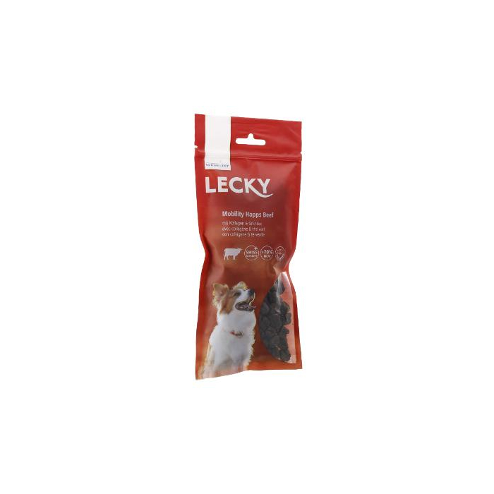 LECKY Mobility Happs Beef mit Kollagen + Grüntee | Snack