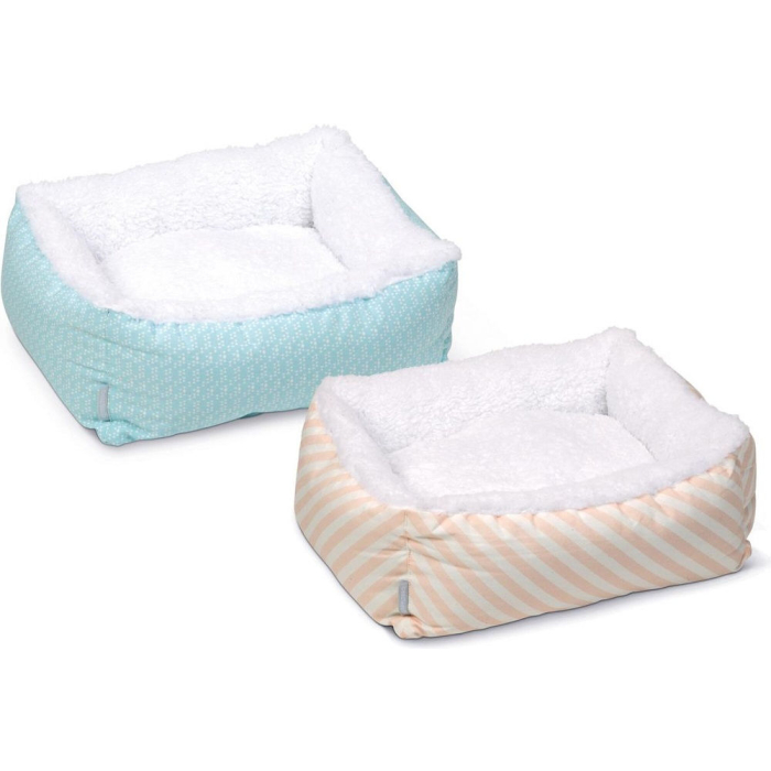 JS Beeztees Liegebett Nappy - 50x42x18cm | Für Welpen und Katzen